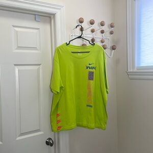 Nike - Y2K Style T-Shirt - Neon Green - XXL